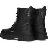Vingino - Jennifer - Veterboots - Zwart - Leatherlook - Goudkleurige Accenten