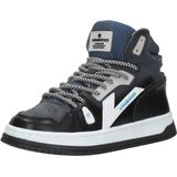 Vingino Joshua Mid Sneakers blauw Leer - Maat 38
