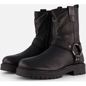 Vingino - Carice - Biker Boots - Zwart - Leer