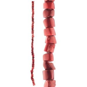 Ruben Robijn Koraal kralen streng 12 mm (imitatie)