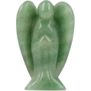 Aventurijn groen staande engel 70 mm