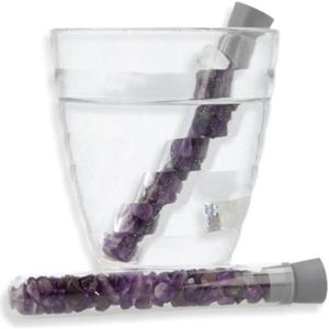 Amethist glas Aqua Gems waterwand - Edelsteen - Yoga - Mindfullness