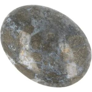 Chalcedoon - Pyriet Zaksteen - Indonesië - Ca. 5 cm Lang - Ca. 4 cm Breed