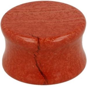 Plug Oorpiercing Jaspis Rood (20 mm)