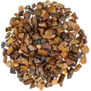 Tijgeroog 100 gr. trommelstenen (mt1)