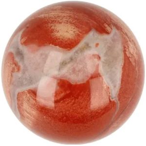 Edelsteenbol Jaspis rood 40 mm