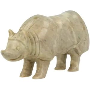 Speksteen neushoorn 12 cm
