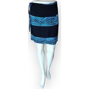 Om Namaste - Strand Rokje - Blauw - 108 cm Lang - 40 cm Breed