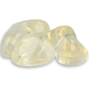 Opaliet geel 250 gr. trommelstenen (synth) (mt3)