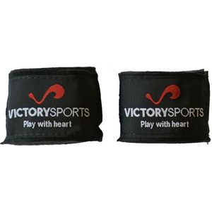 Victory Sports bandages 400 cm zwart