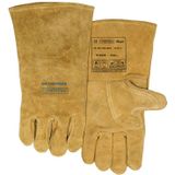 Weldas Schweißerhandschuhe Bucktan EN 388 EN 12477 EN 1149-2 gelb Gr. L (9) - 10-2000-L