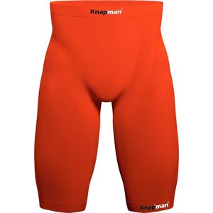 Knapman Zoned Compression Short 45% Oranje | Compressiebroek (Liesbroek) voor Heren | Maat XS