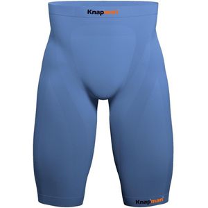 Knapman Lichtblauw Compression Short - Korte Compressiebroek voor Heren