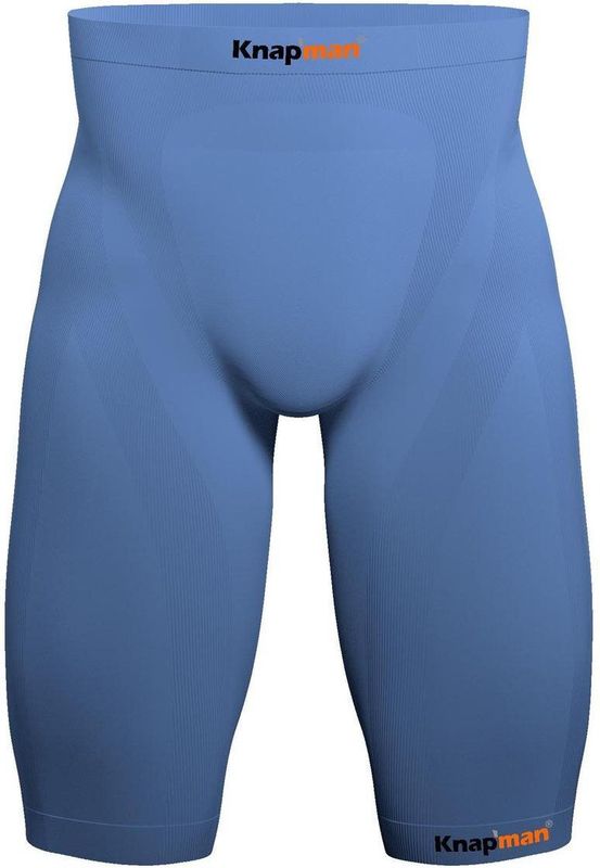Knapman Zoned Compression Shorts 45% Lichtblauw | Compressiebroek - Liesbroek voor Heren | Maat XS