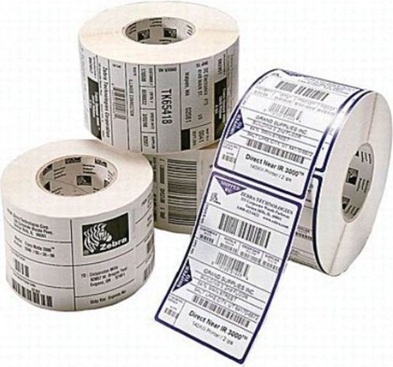 Zebra - PolyE 3100T Gloss Labels - Wit - 102 x 76 mm - 4 Rollen