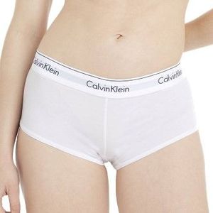 Calvin Klein dames Modern Cotton hipster slip - boyshort - wit - Maat: S