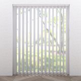 Raamdecoratie.com - Verticale Lamellen Rail - Wit - Aluminium - 280 x 4,4 cm