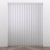 Raamdecoratie.com - Verticale Lamellen Rail - Wit - Aluminium - 280 x 4,4 cm