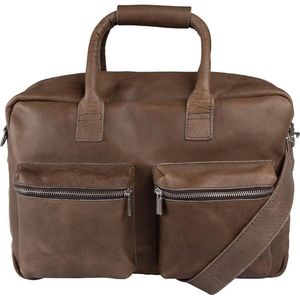 Cowboysbag The Bag Koffer Leer 42 cm storm grey