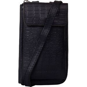 Cowboysbag Phone Purse Garston Telefoontasje Croco Zwart