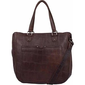Cowboysbag - Big Croco Handbag Midvale Hickory