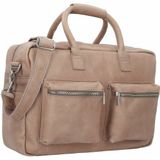 Cowboysbag The College Bag Briefcase Leather 42 cm Laptop Compartment elephant grey2