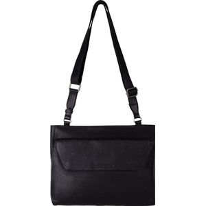 Cowboysbag Medium Schoudertas / Crossbodytas Dames - Leer - Adstock - Zwart