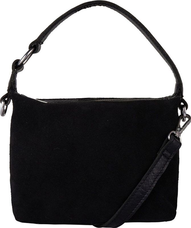 Cowboysbag Cobourg - dames  Crossbody Tas van Suède - Zwart