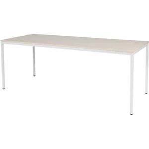 Bureautafel - Domino Basic 200x80 robson - wit frame