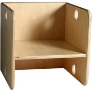 Kubusstoel stoeltje voor kleuters 35x35x35 cm