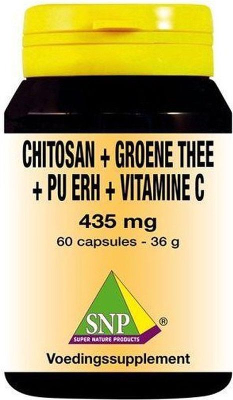 Chitosan - Groene Thee - Pu Erh Thee - Vitamine C - 435 mg