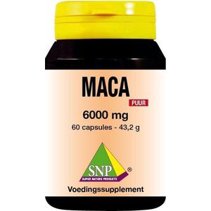 SNP Maca 6000 mg puur  60 Vegetarische capsules