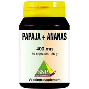SNP Papaja -ananas 400 mg 60 capsules