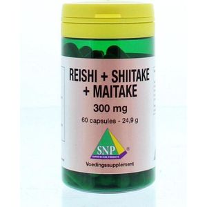 SNP Reishi shiitake maitake 300 mg  60 Vegetarische capsules