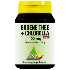 SNP Groene thee chlorella 400 mg puur 60 capsules