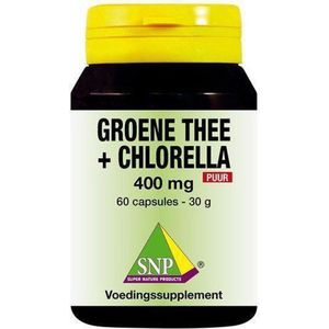 Groene thee chlorella 400 mg puur