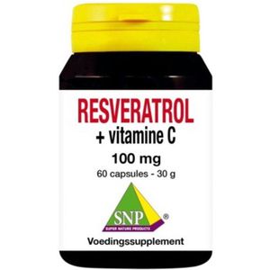 SNP Resveratrol + Vitamine C 100mg puur  60 Vegetarische capsules