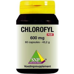 SNP Chlorofyl 600 mg puur 60 capsules