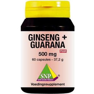 SNP Ginseng guarana 500 mg puur 60 capsules