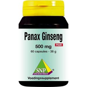 SNP Panax ginseng 500 mg puur 60 capsules