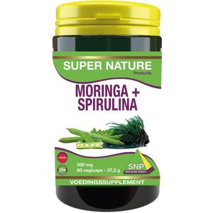 SNP Moringa & spirulina 500 mg puur 60 capsules