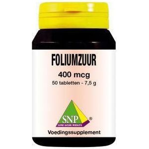 SNP Foliumzuur 400 mcg  50 tabletten