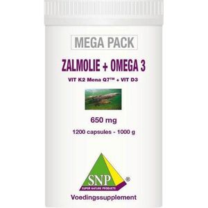 SNP Zalmolie & omega 3 megapack 1200 capsules