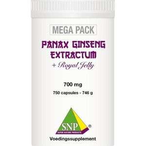 SNP Panax ginseng extract megapack  750 capsules