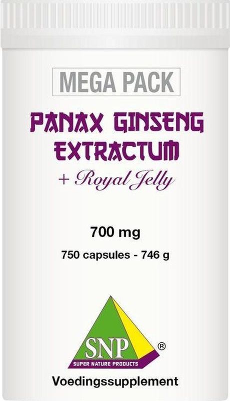 SNP Panax ginseng extract megapack  750 capsules