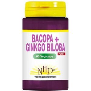 NHP Bacopa met ginkgo biloba puur  60 Vegetarische capsules