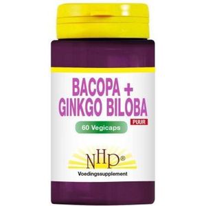 NHP Bacopa met ginkgo biloba puur 60 vcaps