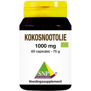 Kokosnoot-olie - 1000 mg - Bio - Extra Vierge