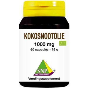 Kokosnoot-olie - 1000 mg - Bio - Extra Vierge