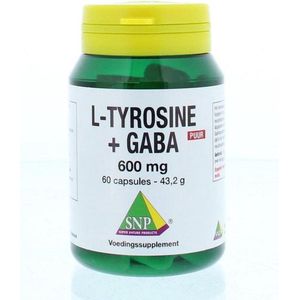 SNP L-Tyrosine + GABA 600mg puur  60 Vegetarische capsules